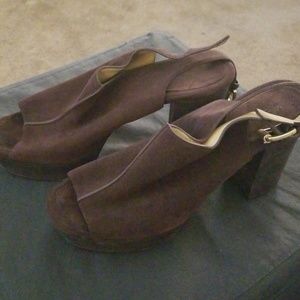 Michael Kors platform open toe chunky heel